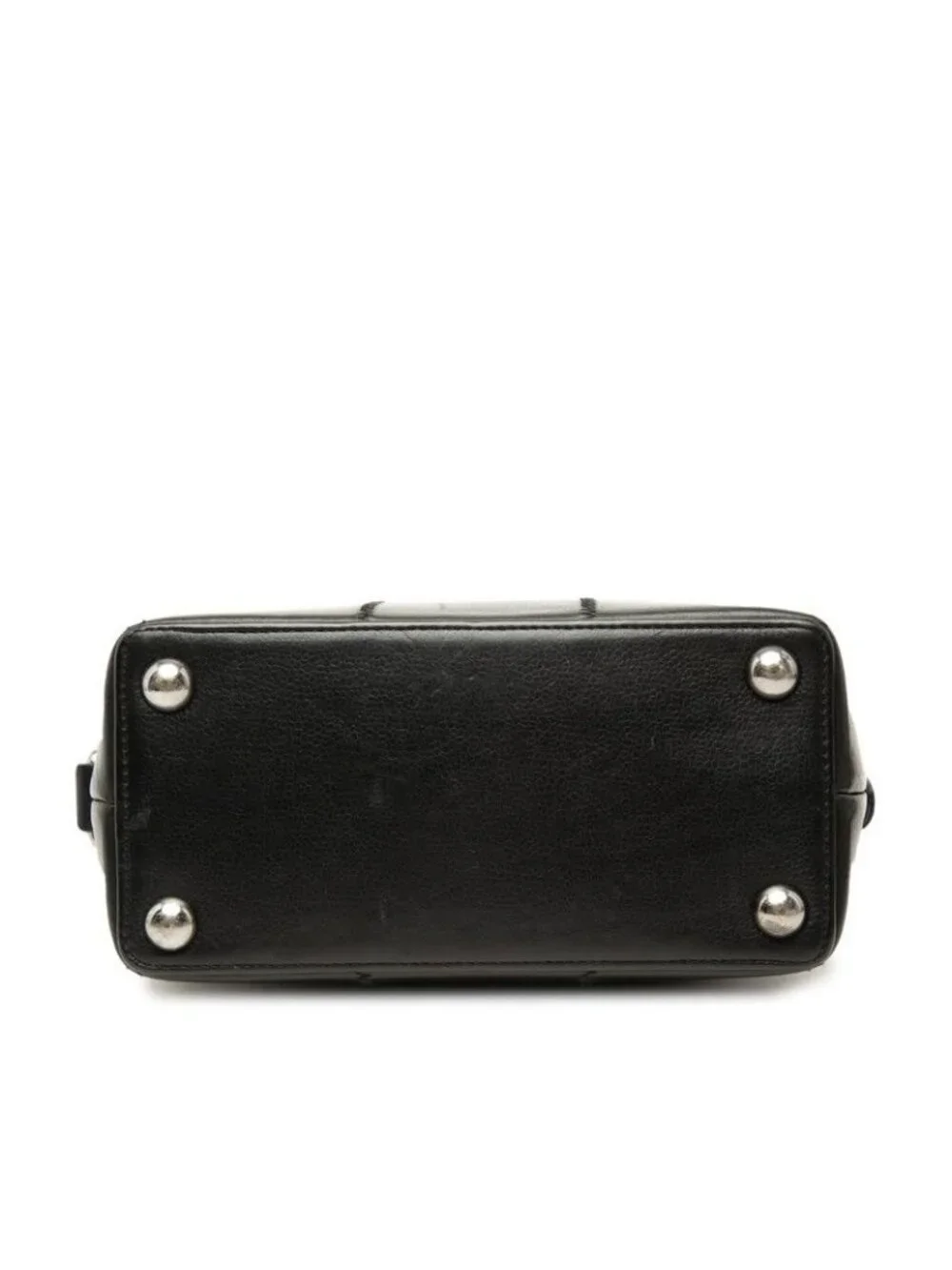 Chanel Chocolate Bar Shoulder Bag Logo Black Caviar Leather